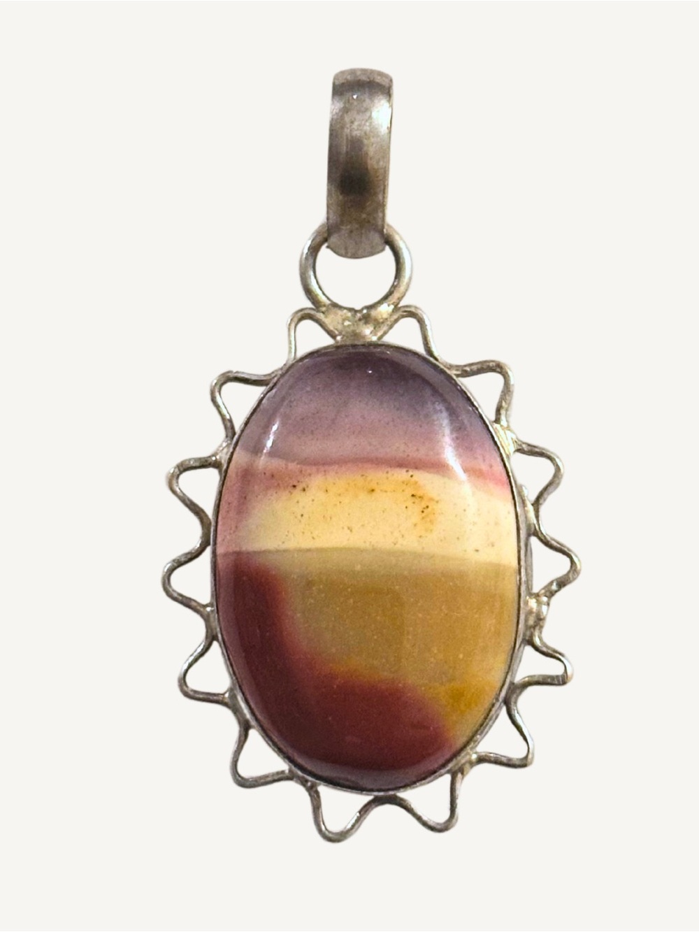 Sterling Australian Mookaite 925 Silver Pendant